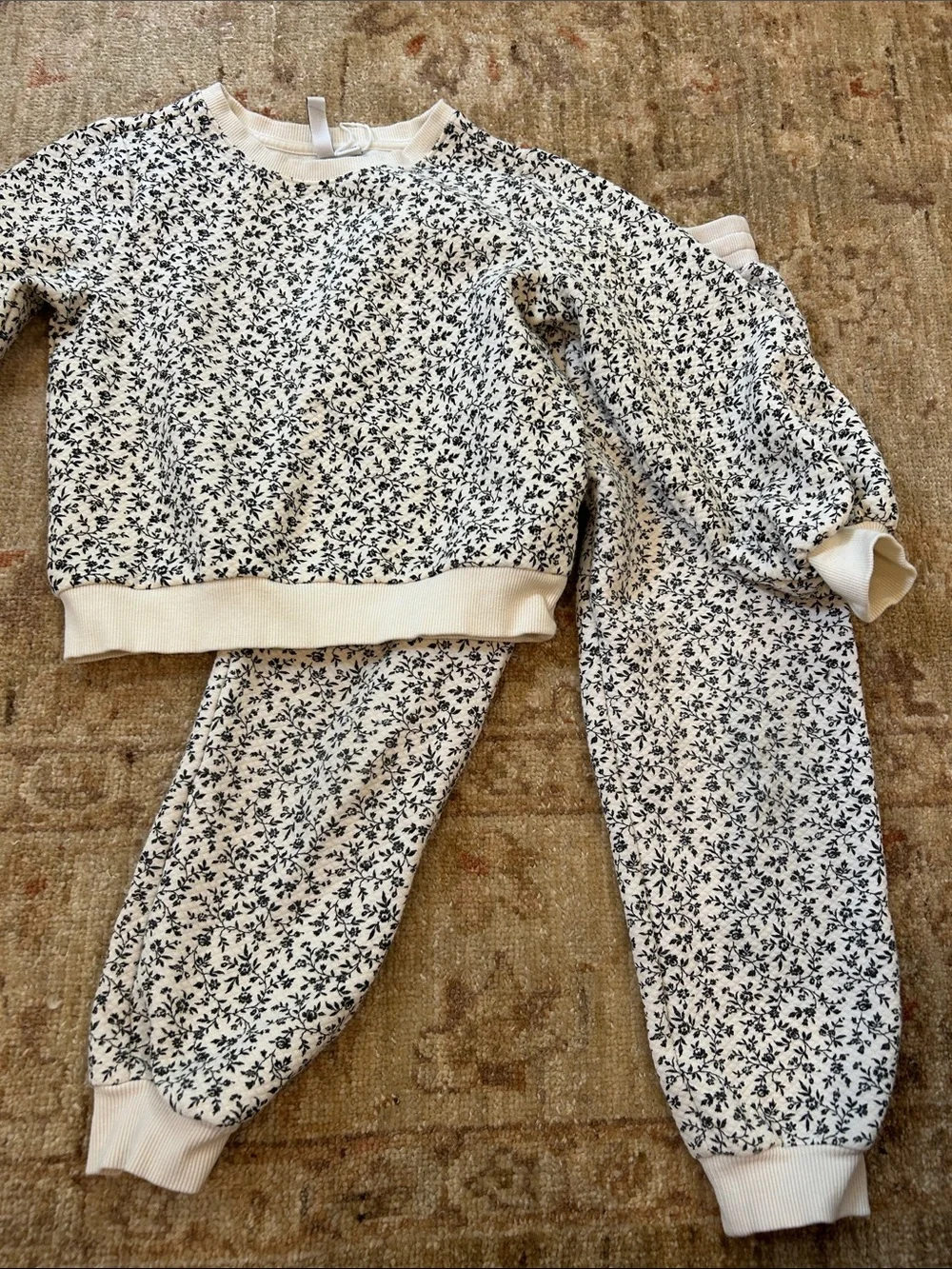 Janie and Jack floral sweatsuit